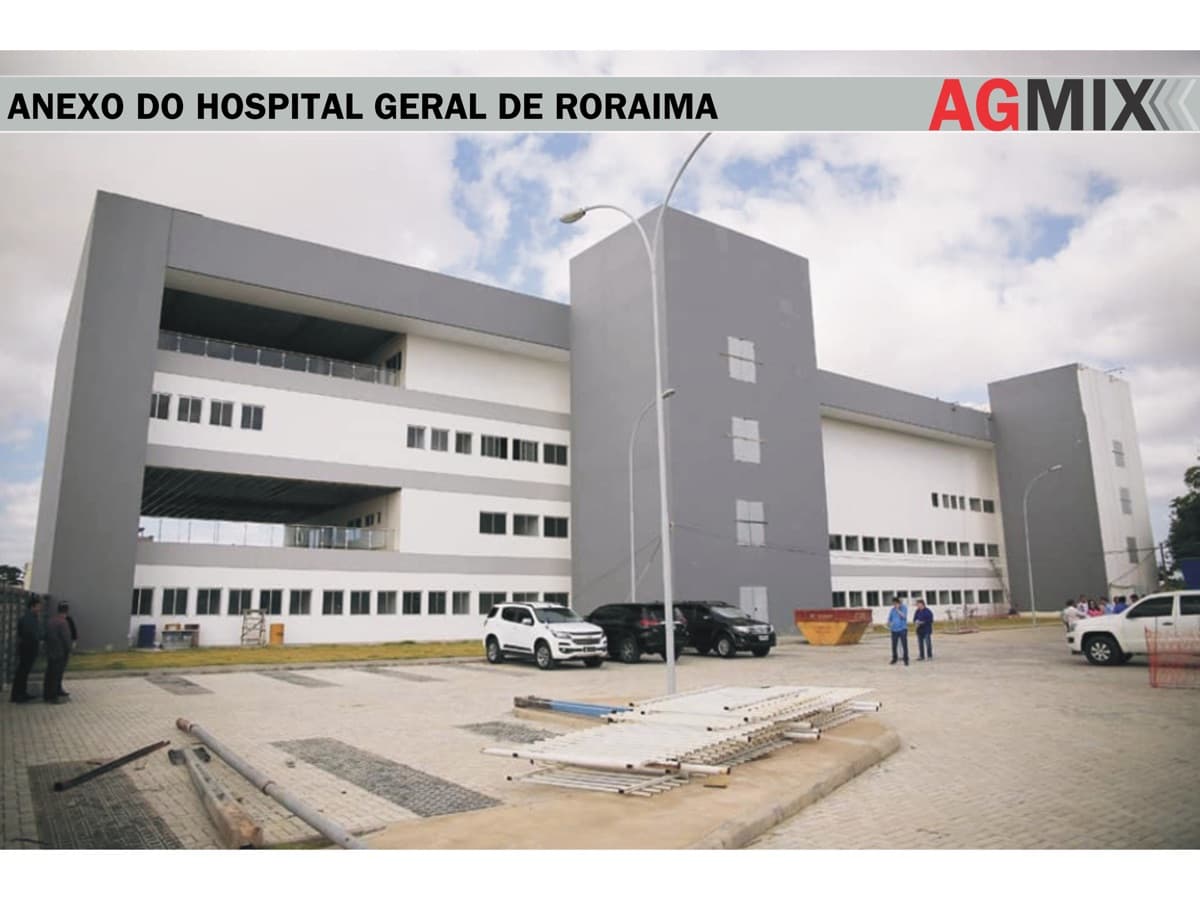 Obra Ampliação do Hospital Geral de Roraima — concreto usinado Agmix em Boa Vista