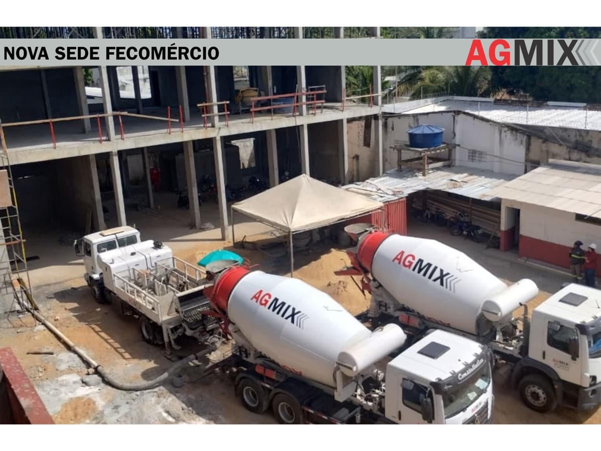 Obra Sede Fecomércio — concreto usinado Agmix em Boa Vista