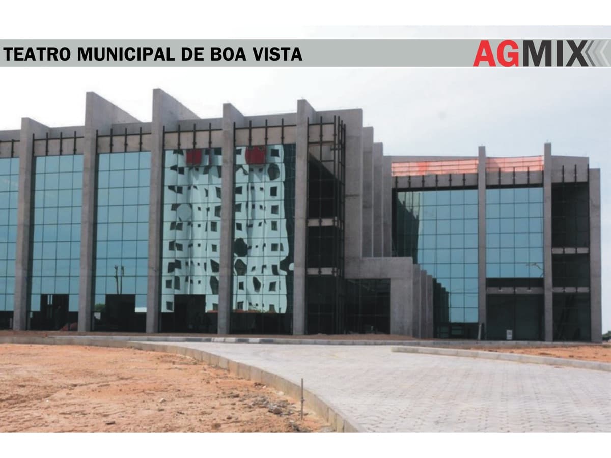 Obra Teatro Municipal de Boa Vista — concreto usinado Agmix